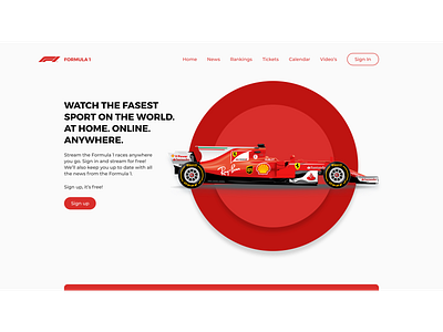 Formula 1 streaming concept