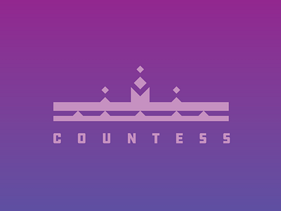 Countess crown icon logo mark