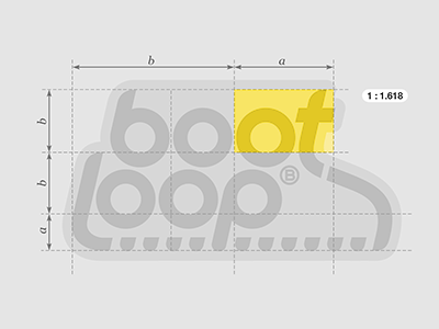 Boot-loop | Logotype anatomy boot branding diagram id logo loop vector vlad gohn