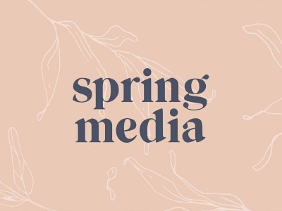 Spring Media agency branding agency website branding design identity illustration logo pattern typography