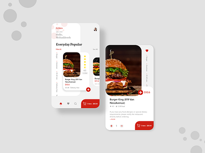 ui/ux| Online Fast Food Delivery