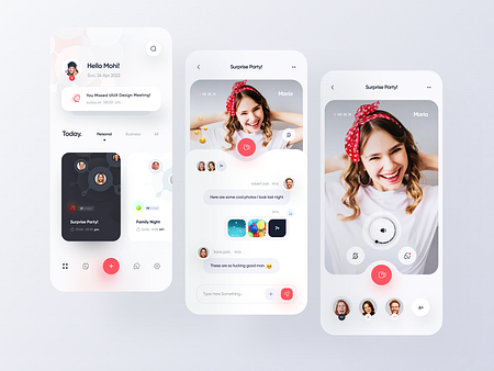 Meeting App - Mobile App by Mohaddese for Reverb on Dribbble