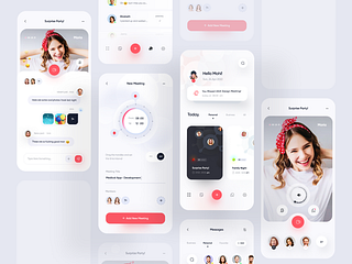 Meeting App - Mobile App by Mohaddese for Reverb on Dribbble