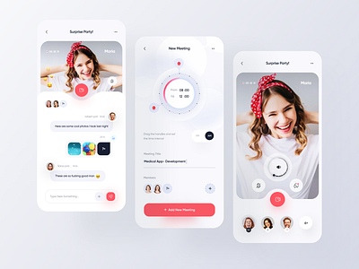 Meeting App - Mobile App by Mohaddese for Reverb on Dribbble