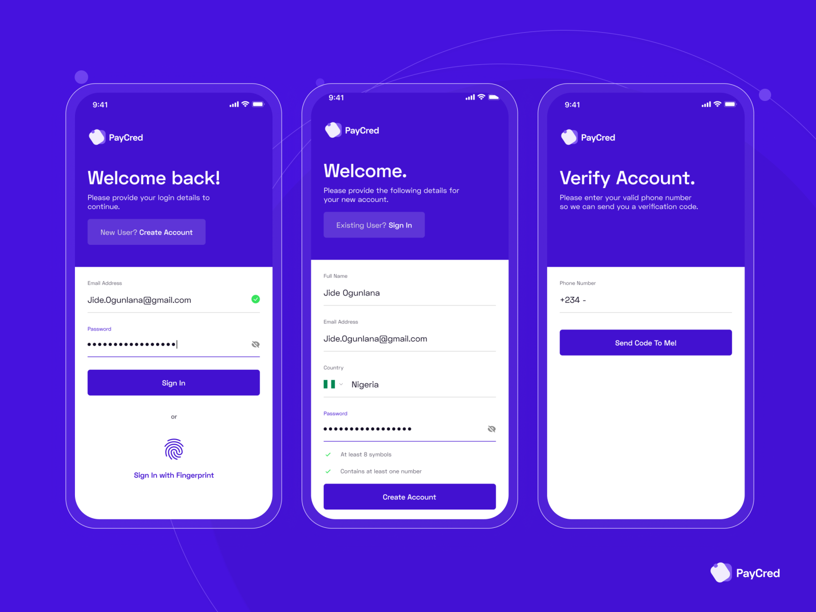 Sign up/Sign in flows by Damola Akinleye on Dribbble
