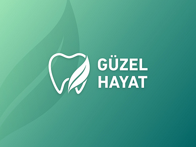 Guzel Hayat Logo Design branding dentist green life logo nature teeth