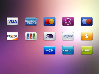 High-Resolution Card/Payment Icons card credit mastercard payment paypal retina visa