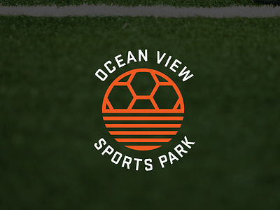 Ocean View Sports Park badge orange soccer