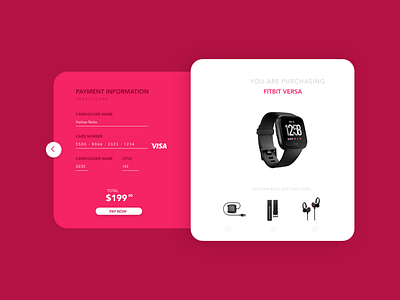 Daily UI #002  | Credit Card Checkout