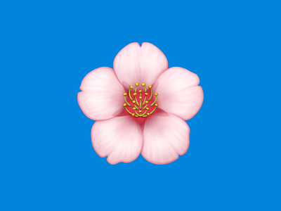 🌸 Cherry Blossom – U+1F338 cherry blossom emoji facebook flower flower emoji flower icon flower illustration icon sakura