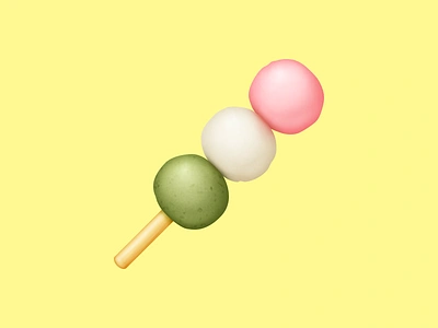 🍡 Dango – U+1F361 dango dumpling emoji facebook food food emoji food icon food illustration hanami dango icon