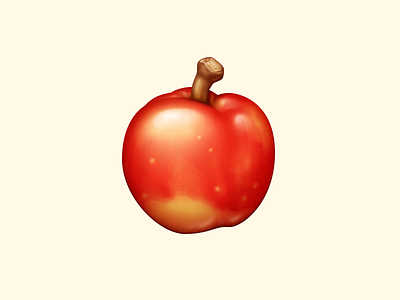Apple acnh animal crossing apple food icon food illustration fruit icon