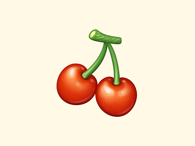 Cherries acnh animal crossing cherries food icon food illustration fruit icon