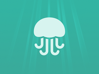 Jelly Logo jelly jellyfish logo ocean teal