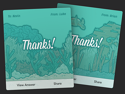Jelly Thank You Cards card illustration jelly modular ocean thank you thanks
