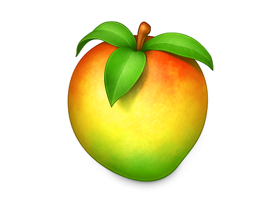 Wumpa Fruit crash bandicoot fruit icon leaves naughty dog wumpa fruit