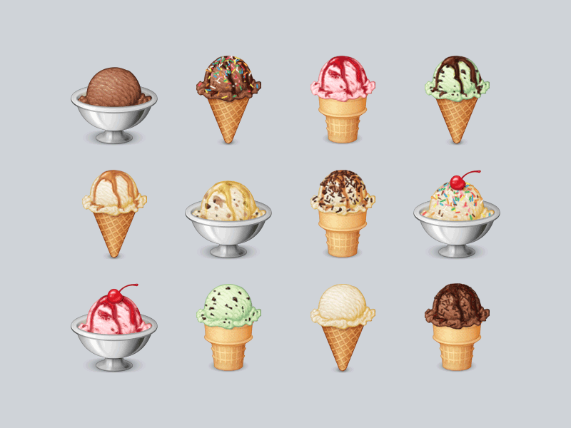 Ice Cream Emoji By Luka Grafera For Parakeet On Dribbble