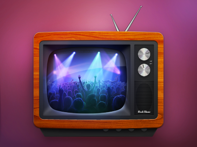 Rock Show icon concert crowd icon mac music music video retro rock show television tv video
