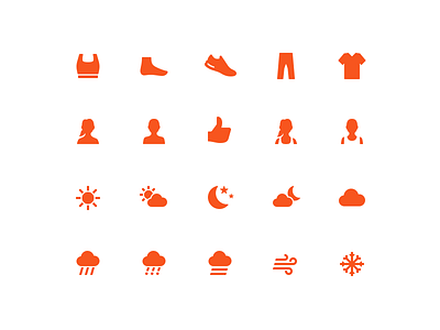 Nike+ Icons clothing icon ios nike people sport weather