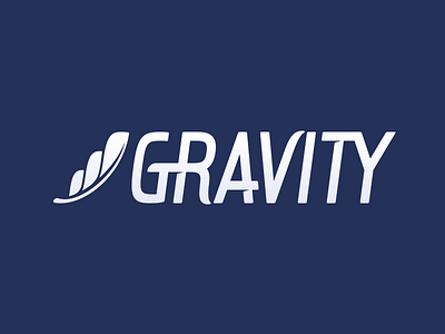 Gravity app feather gravity limo logo wordmark
