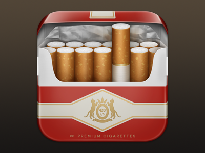iSmoke Icon cigarettes icon ios ios icon iphone iphone icon ismoke packaging