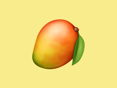 🥭 Mango – U+1F96D emoji facebook food fruit icon mango