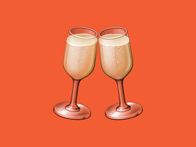 🥂 Clinking Glasses – U+1F942 beverage champagne cheers drink emoji facebook food glass icon translucent