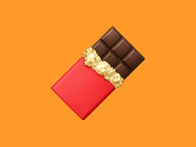 🍫 Chocolate Bar – U+1F36B candy chocolate emoji facebook foil food icon sweets wrapper