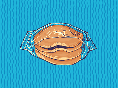 Dorayaki / どら焼き dorayaki illustration pancake plastic sandwich travel