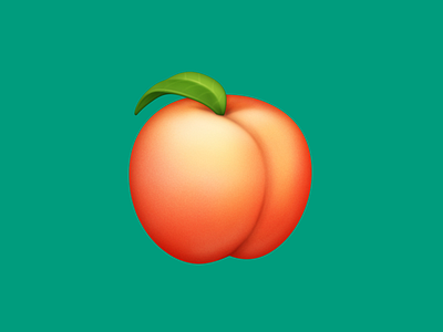 🍑 Peach – U+1F351 emoji facebook food fruit icon peach