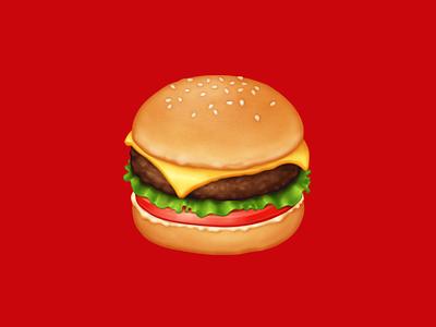 🍔 Hamburger – U+1F354 bread burger cheese cheeseburger emoji facebook fast food food hamburger icon