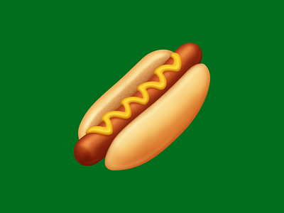 🌭 Hot Dog – U+1F32D bread emoji facebook fast food food hot dog icon mustard