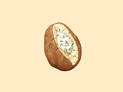 Baked Potato baked potato food icon june oven potato sour cream