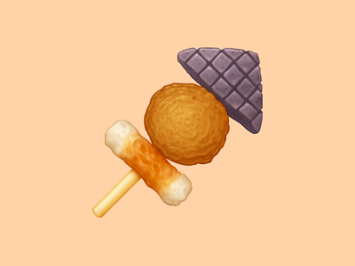 🍢 Oden – U+1F362 emoji facebook food icon oden