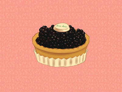 Blackberry Tart bar luce blackberry dessert food fruit fruit tart illustration pastry tart travel