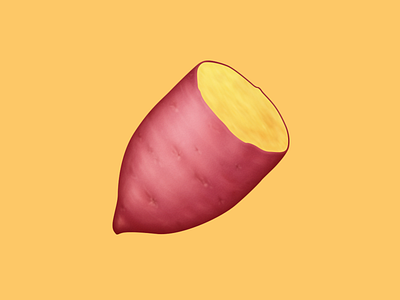 🍠 Roasted Sweet Potato – U+1F360 emoji facebook food icon potato sweet potato thanksgiving