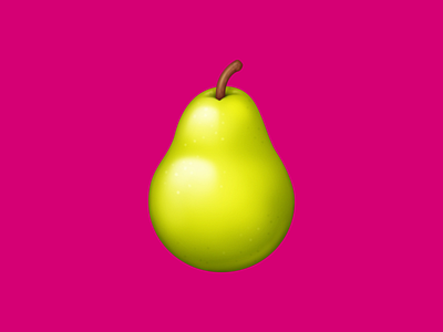 🍐 Pear – U+1F350 emoji facebook food fruit icon pear