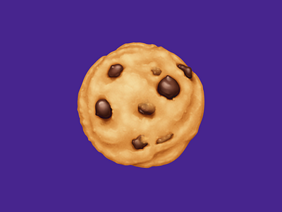 🍪 Cookie – U+1F36A chocolate chocolate chip cookie cookie dessert emoji facebook food food illustration icon