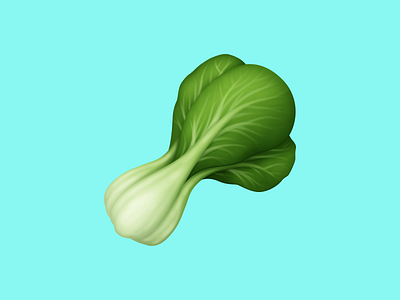 🥬 Leafy Green – U+1F96C bok choy emoji facebook food food emoji food icon food illustration greens icon vegetable