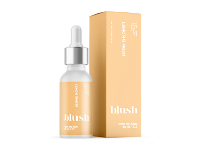 Blush Packaging branding cbd cbd oil cbd packaging design dropper bottle hemp hemp oil logo minimal minimalistic supplements tincture