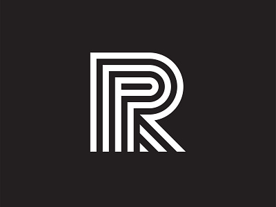 PR Logo Exploration branding design flat graphic design grid logo icon logo logo design minimal