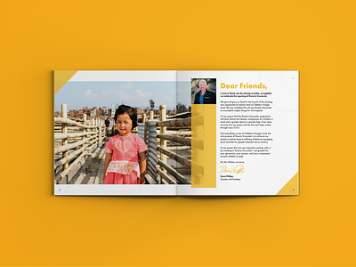 Poverty Encounter Opportunity Booklet Spread booklet design branding graphic design indesign layout minimal print design print layout spread