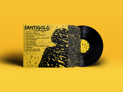 Santigold Vinyl Package Design design graphic design package design packaging design pattern print print design texture vinyl vinyl cover vinyl packaging vinyl record