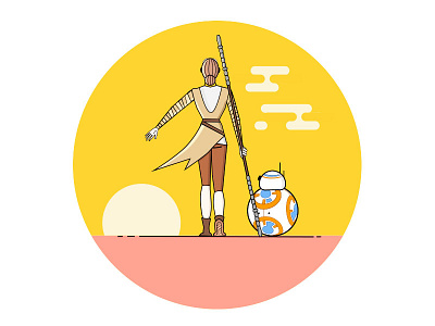 The Force Awakens Illustration illustration movies starwars