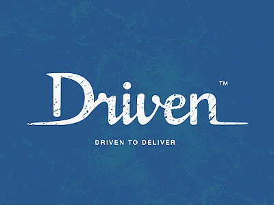 Driven automobile custom logo type driven hand lettering logo performance