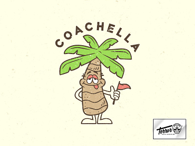 Palm Tree (Coachella 2017) cartoon character coachella cool fest illustration music nature