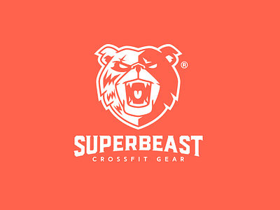 Superbeast active animals branding brands crossfit design fitness gym illustration red strong vectors