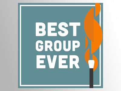 Best Group Ever matches social media vector