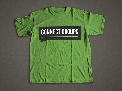 Connect Groups T-Shirt big letters branding design logo