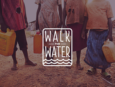 Walk for Water Concept #2 - 2014 branding charity charleston creative agency design logo vector